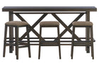 Manchester Brew Bar and 3 Upholstered Stools